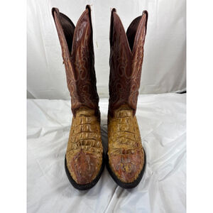 Rodeo Max Alligator Western Cowboy Boots Gator Skin Cowboy Boots Size 9 MEXICO
